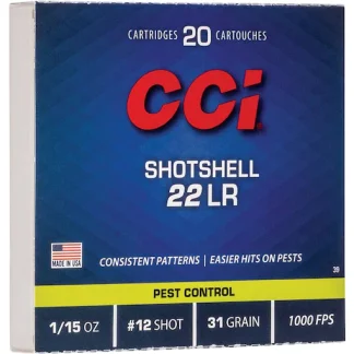 CCI Shotshell 22LR Ammo 31 Grain Lead Shot