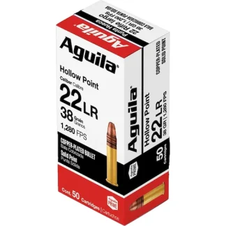 Shop Aguila Super Extra High Velocity 22LR Ammo 38 Grain Plated Hollow Point
