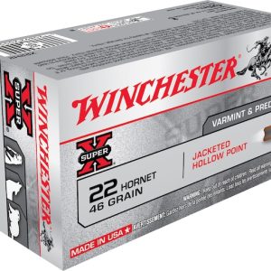 Real Winchester Super X 22 Hornet Ammo 46 Grain Jacketed Hollow Point 200 rounds