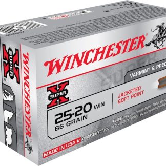 Order Winchester Super X 25-20 WCF Ammo 86 Grain Jacketed Soft Point Box of 50 Online