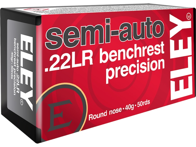 Eley Semi-Auto Benchrest Precision 22LR Ammo 40 Grain Round Nose - Best Price