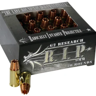 Buy G2 Research R.I.P. 9mm Luger Ammo 92 Grain G2 R.I.P. Fragmenting Hollow Point Lead Free Box of 100 rounds