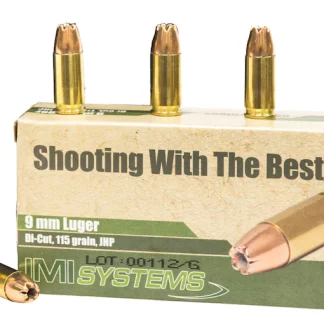 Authentic IMI 9mm Luger Ammo 115 Grain Jacketed Hollow Point