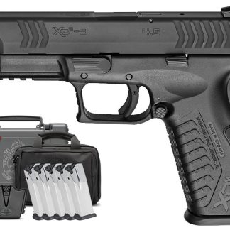 Springfield XDM 9mm 4.5 Full-Size Instant Gear Up Package with 5 Mags, Range Bag, Holster, M - Firearms - USA Glock Switch